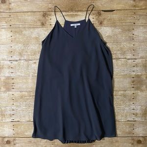 Naked Zebra Slip Dress with Pleated Racer Back Sz S